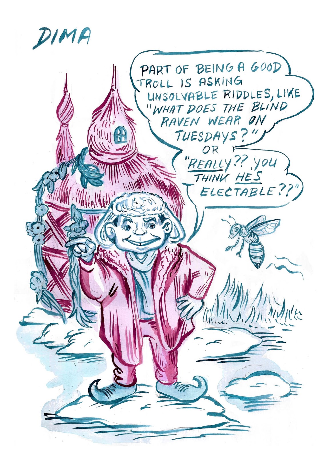 Russian troll called Dima.