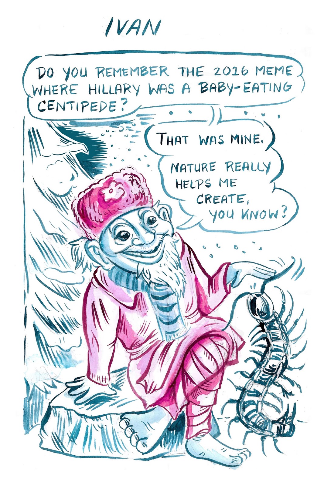 Russian troll called Ivan.