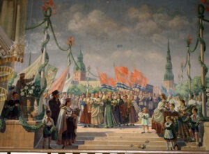 Mural Spilve Airport Riga