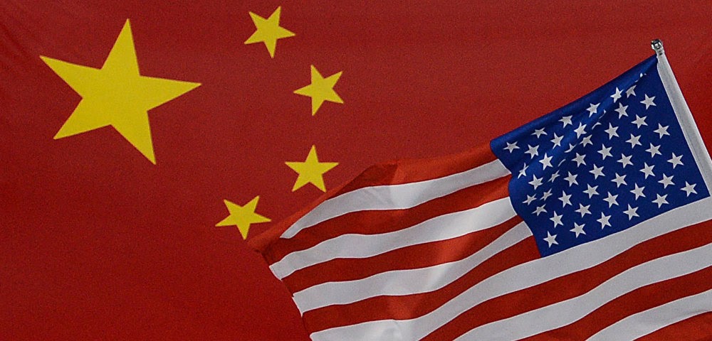 Флаги Китая и США