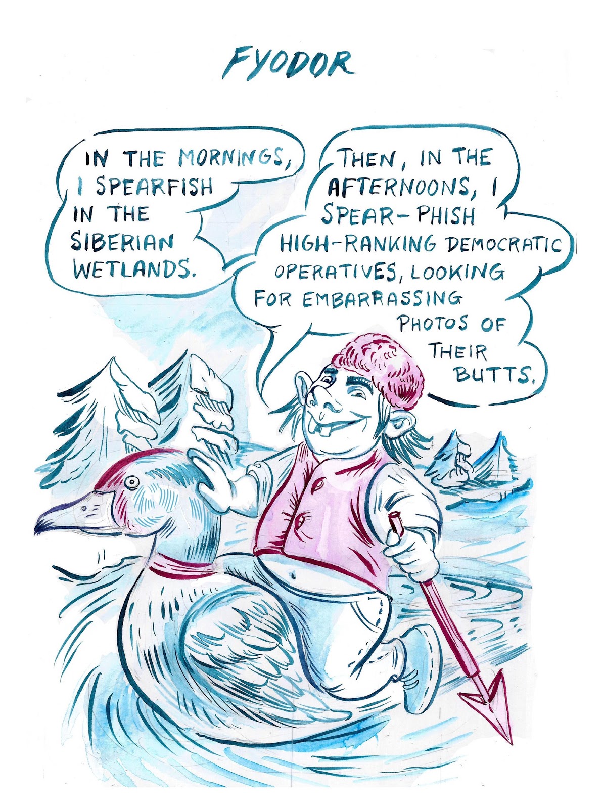 Russian troll called Fyodor.